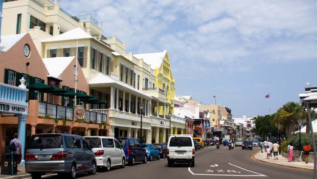 Sunny landscape, Bermuda.