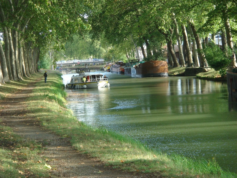 The French Canal du Midi is a typical European waterway. Unique in that it has a total of 91 sluices.