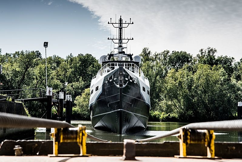 Joy Rider is one of 15 yachts in the Damen Yacht Support range. Her largest representative has a length of 71.5 meters.