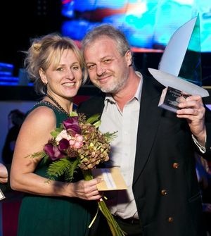 13 crystal sailing ships and one gold feather