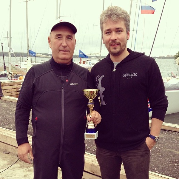 Georgy Ivanovich Shayduko and Nikita Gorchakov. An attentive reader will also be able to see two match-racing cups in this photo.