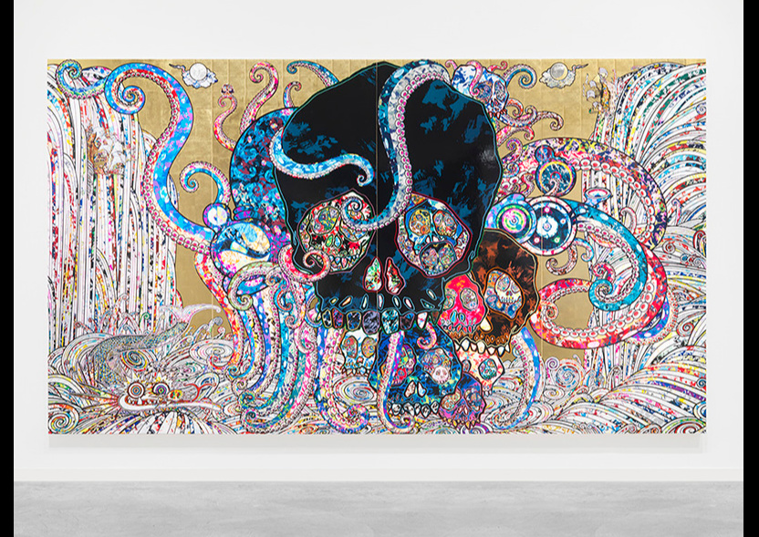 Takashi Murakami's "Octopus eats his own leg" at the Museum of Chicago.