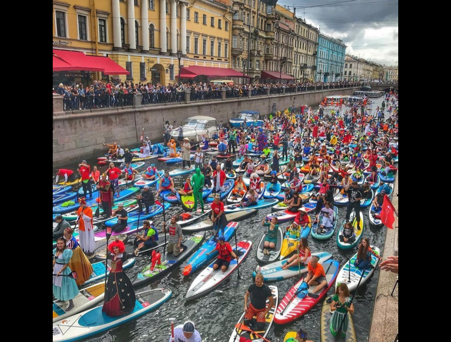 Today St. Petersburg has the most powerful SUP movement in Russia. Photo: pitersup.ru