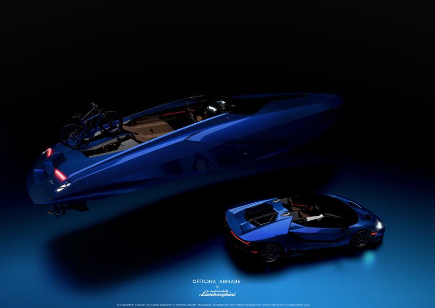 Спидбот A43 Lamborghini Edition особенно прекрасен в цвете Blu Nila