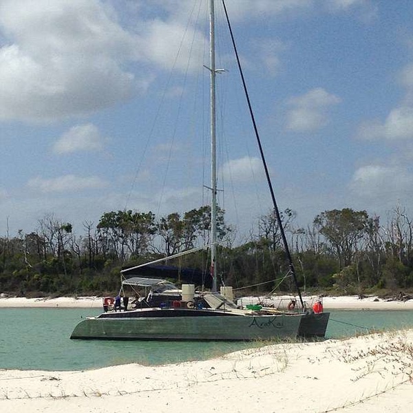 Their sailing catamaran AraKai 