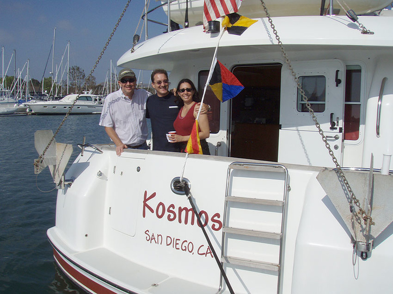 Эрик и Кристи Граб на борту Kosmos