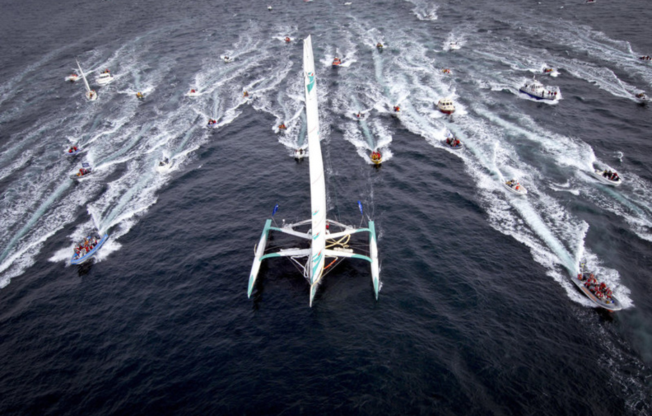 Старт трансатлантической регаты одиночек Route du Rhum. Фото: Getty Images