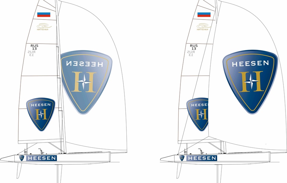 Лодка "Синергии" в боевой раскраске Heesen