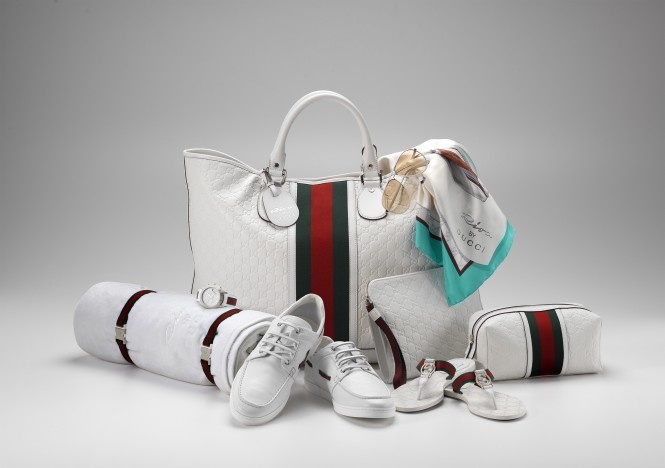 You can buy a set of accessories from Gucci for the boat, as expected.