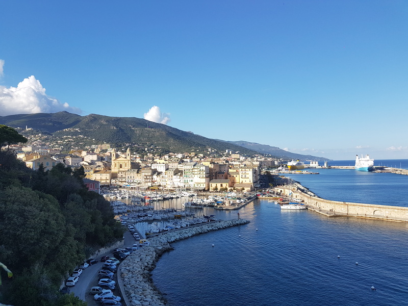 The old port of Bastia in Corsica