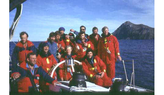 Team "Fazisi" passes Cape Horn.