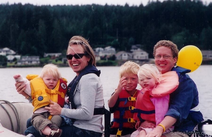 Bean and Jamie Giffords and their children: daughters Meyron and Siobhan, Nyle's eldest son.