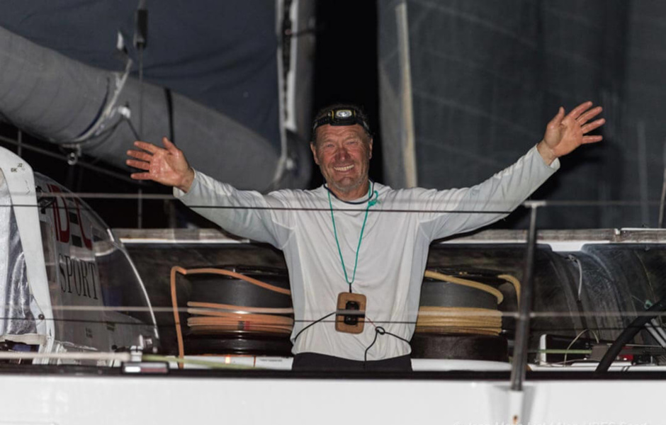 Francis Juillon, winner of Route du Rhum 2018.