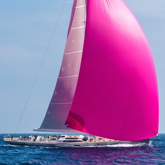 Baltic 175 Pink Gin is the world's largest carbon-fibre dinghy owned by Hans Neder, majority shareholder of Baltic Yachts.