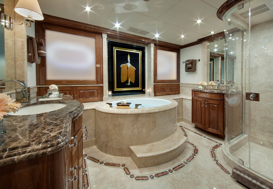 The owner's bathroom has a Jacuzzi.