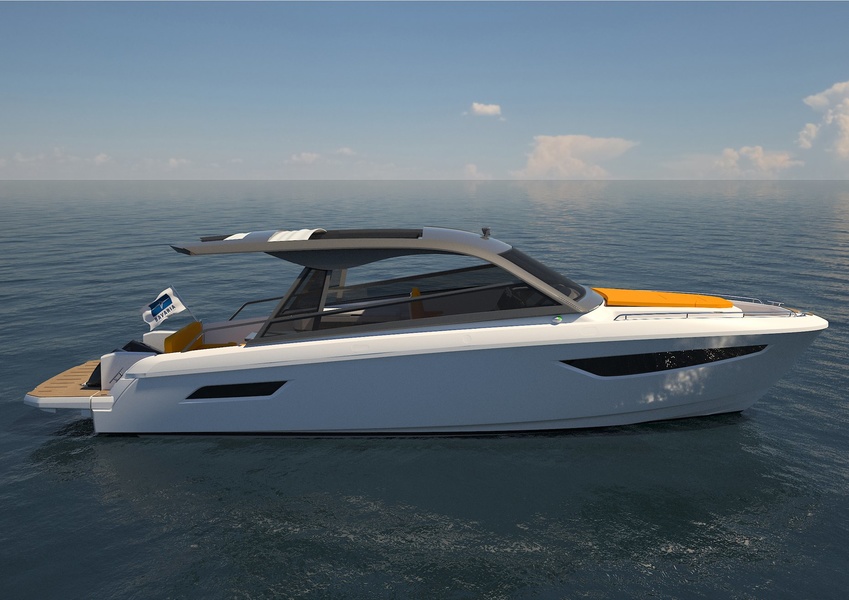 Bavaria Yachts presented the first model with an outboard engine ...