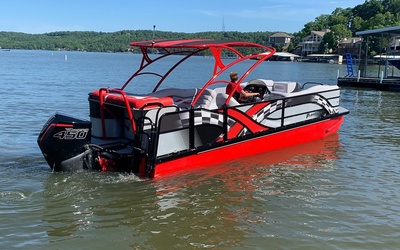 Sunfish 2200 Hybrid 22' Fishing Pontoon Boat - PlayCraft Boats