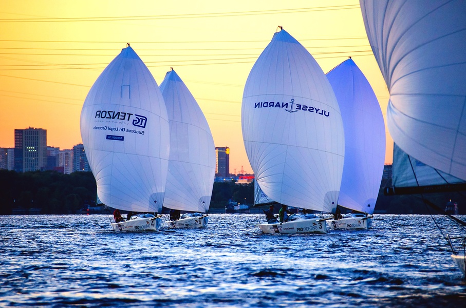The largest J/70 fleet in Russia is with PROyachting, which is based at the Royal Yacht Club in Moscow. Photo: PROyachting