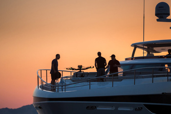 In the movies, as in life: Princess showed a day in the life of superyacht owners.