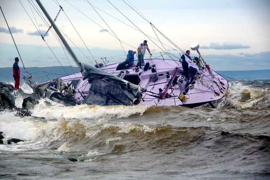 viking yacht washed ashore