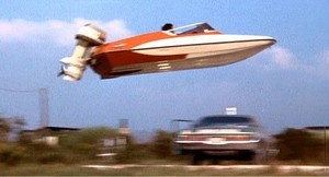 Leave in English. A classic James Bond chase.