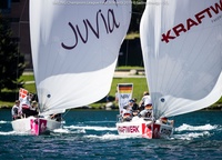 Second place both before and after the decisive final races went to the German club Norddeutscher Regatta Verein. The Danish team Kaløvig Bådelaug, which led after 17 qualifying starts, has only bronze this year.
