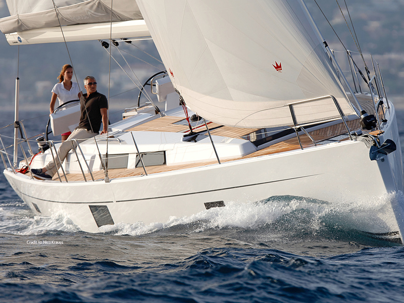 Hanse 455 under nylon sails from Elvstrøm Sails