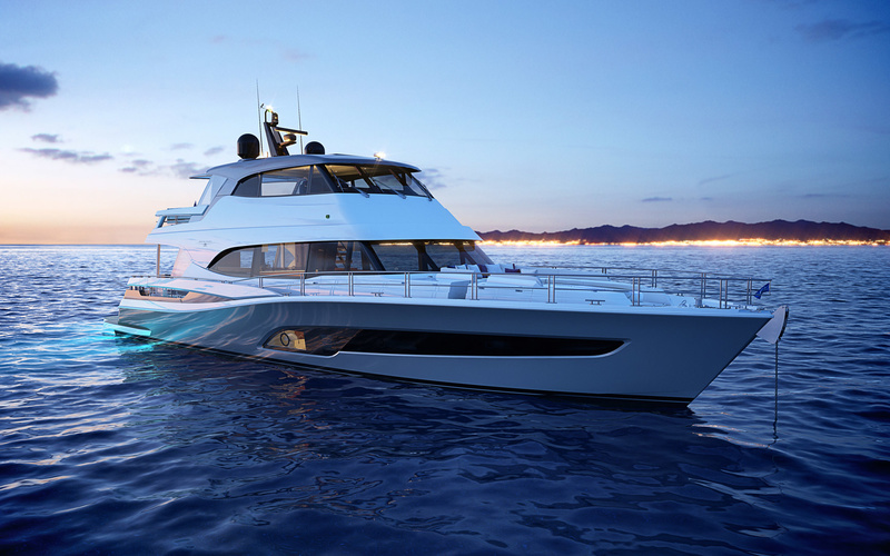 Riviera 78 Motor Yacht Enclosed
