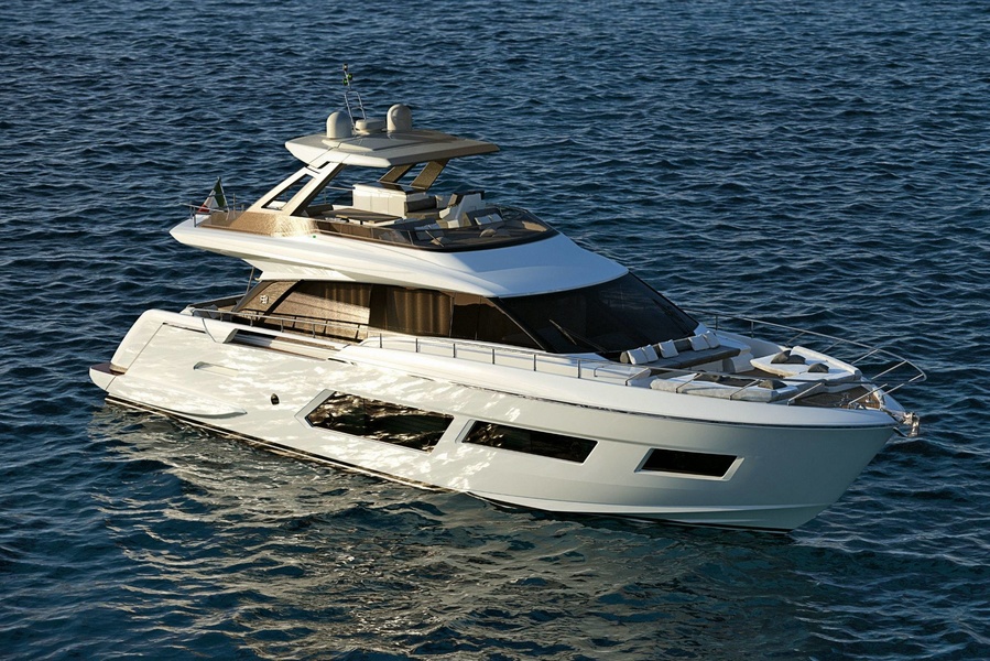 We will see the first Ferretti Yachts 670 body this summer.