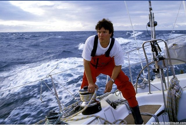 Simon Le Bon aboard Drum