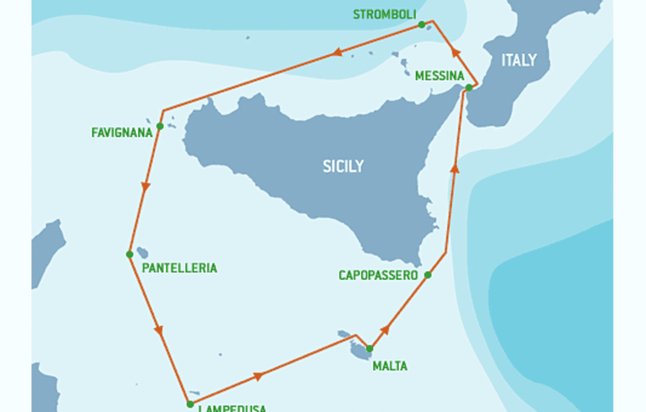 Дистанция Rolex Middle Sea Race