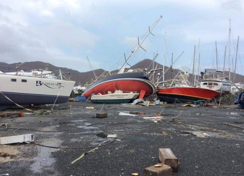 Storage on shore, however, is not a panacea. That's what Tortoga looks like after Irma.