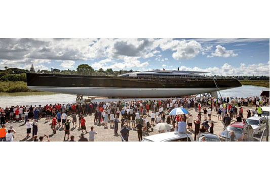 Hull launching