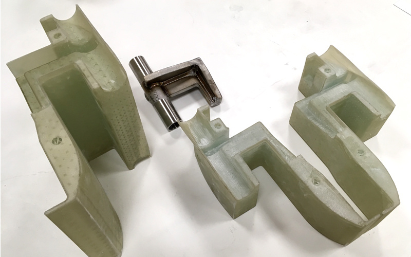 Сердечники, напечатанные на 3D-принтере, готовы к соединению со вставкой из нержавеющей стали