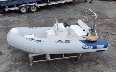 Apex A-11 RIB Eurosport - 11 ft Dinghy w/ Steering Console