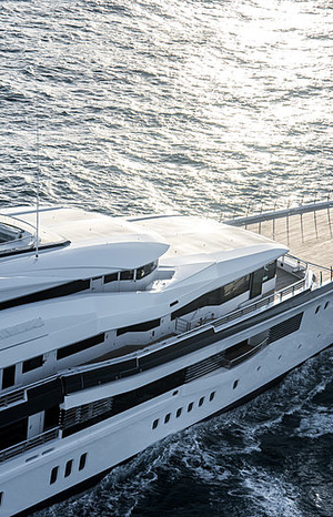 Oceanco Bravo has put to sea 