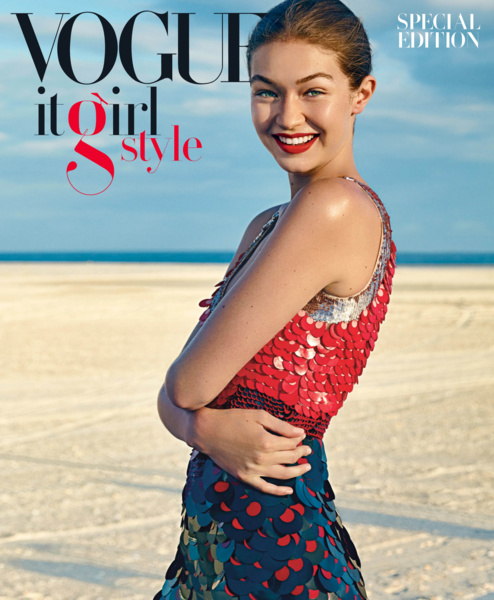 It girl on the Vogue cover