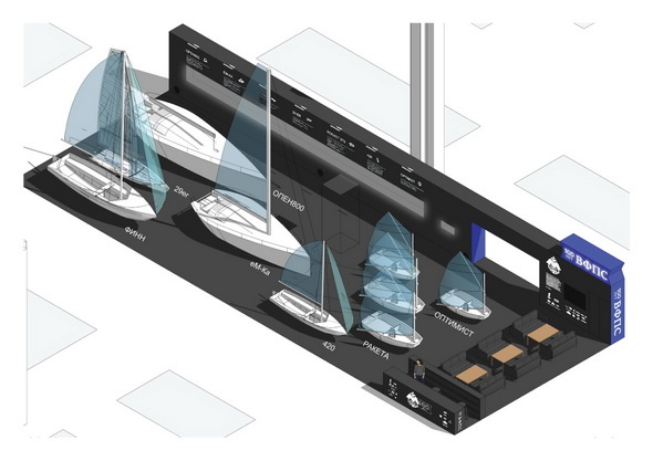 VFSFS stand design at Moscow Boat Show