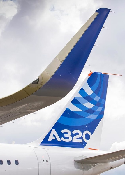 Конструкция законцовки крыла от Airbus – шарклет, которая вдохновила инженеров на создание L-образного фойла для Oracle Team USA