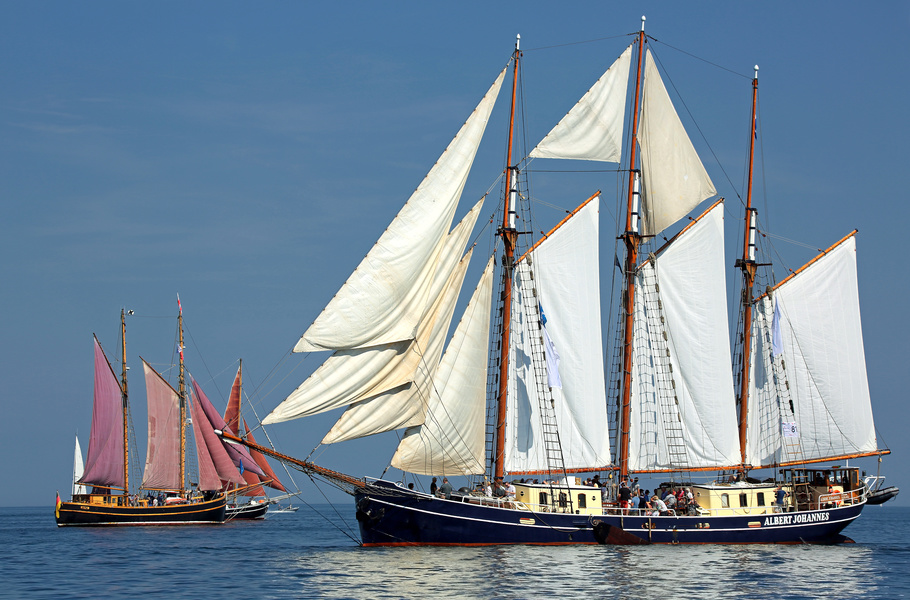 Traditional Dutch schooner