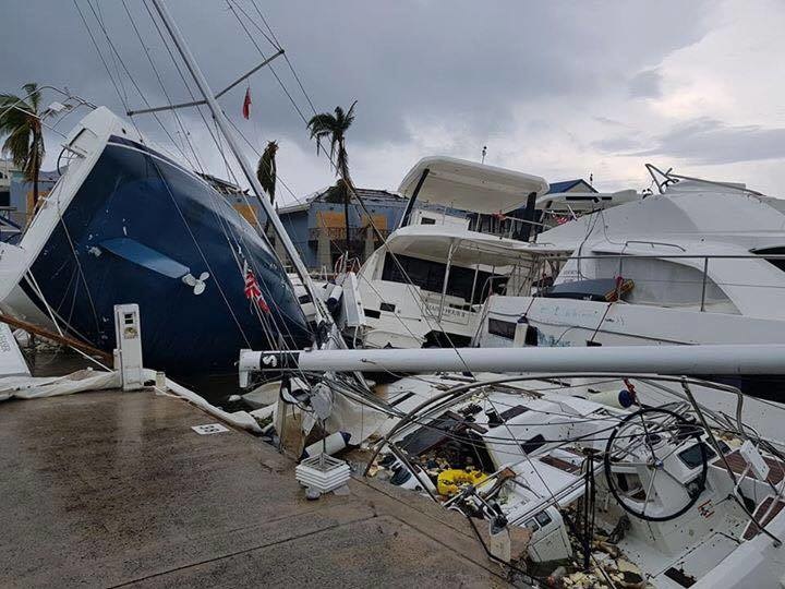 The devastation caused by Hurricane Irma. British Virgin Islands