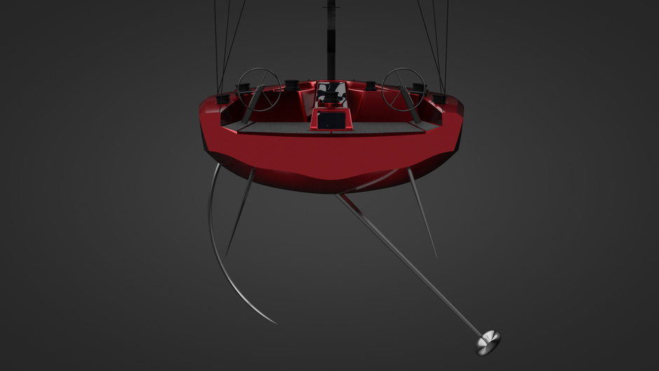 ClubSwan 80. The movable bulb-kil will allow to change the draft of the yacht with a displacement of 18.2 tons in the range from 6.3 meters to 4.5 meters.