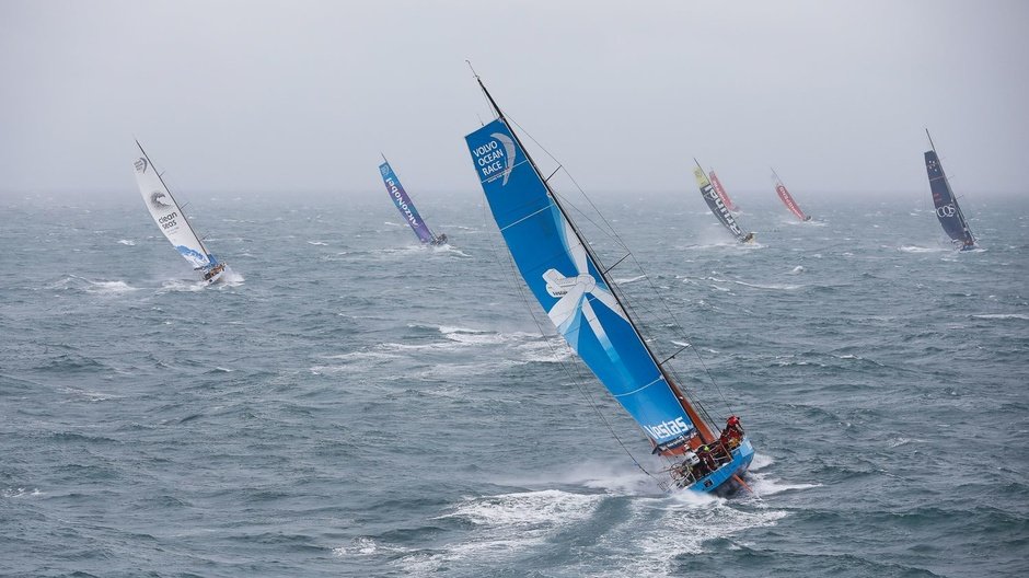 VOR Fleet in a race around the Isle of Wight