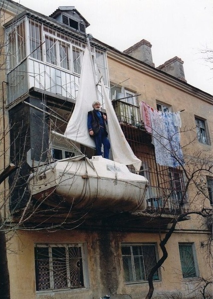 The yacht «Said», built by Gvozdev on the balcony of his house in Makhachkala, will be part of the exposition.