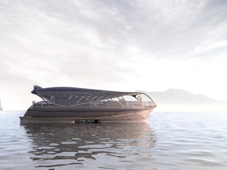 Ocean yacht powered by solar energy