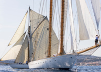 Most of the fleet was made up of sailboats. 74 of them are of the Classic type (boats built in 1950-1970) or Metric type (yachts of the first half of XX century for the America«»'s Cup «or similar in size and displacement).