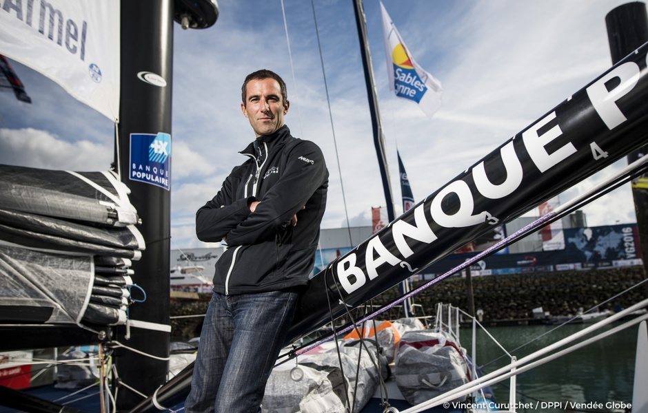 Армель Ле Кле во время Vendee Globe 2017