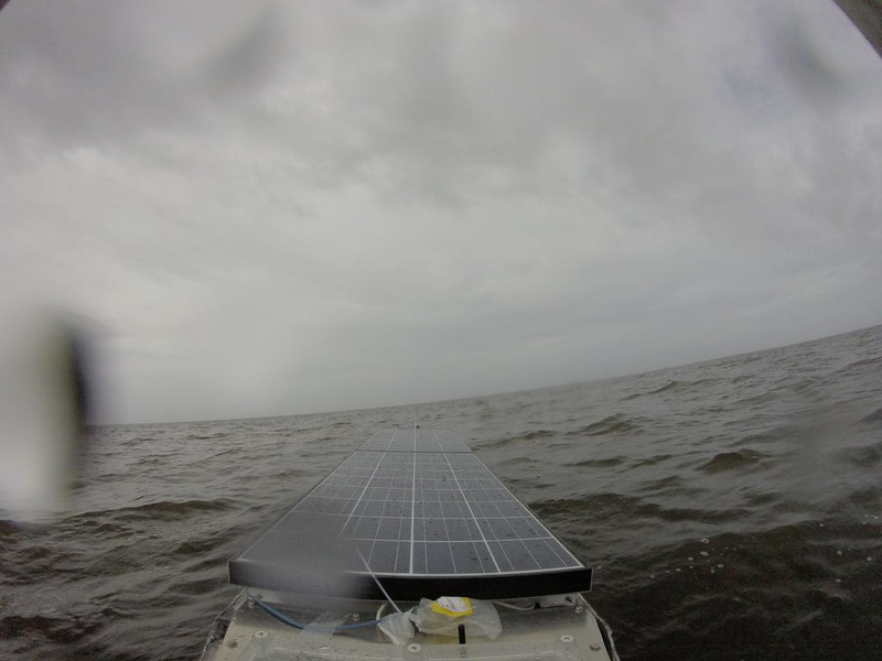 Кадр с бортовой GoPro при выходе из глостерской гавани 