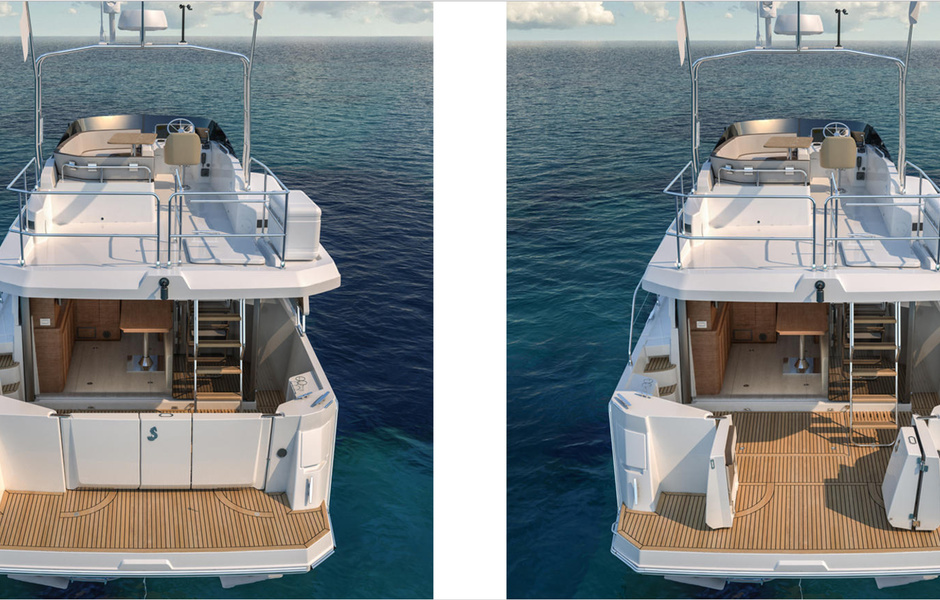 Транец с воротцами Bénéteau Swift Trawler 35