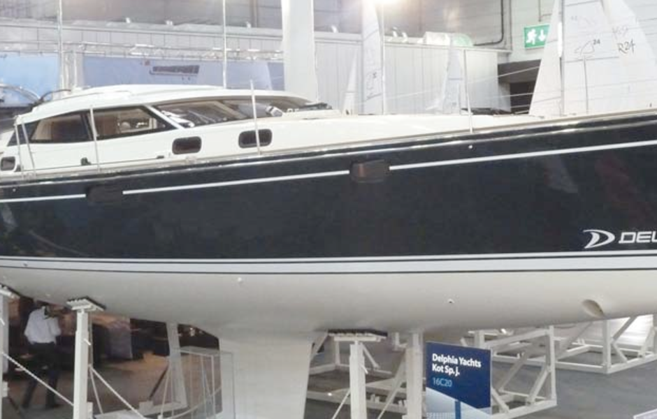 Delphia 46cc на выставке в Дюссельдорфе